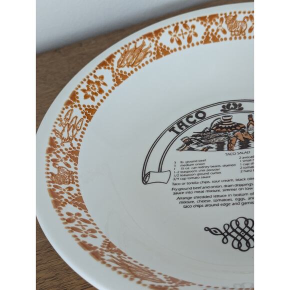 Vintage Royal China Co. Garden Classics TACO SALAD Serving Bowl Made In USA - Picture 4 of 9